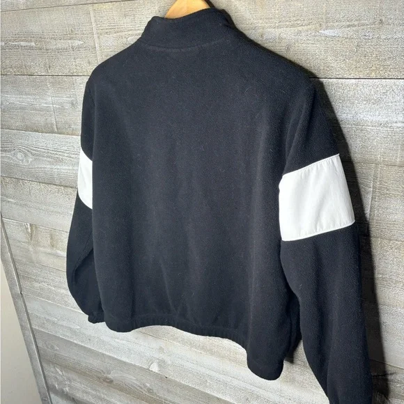 Fila black quarter zip colorful retro fleece sweater medium - Picture 3 of 4